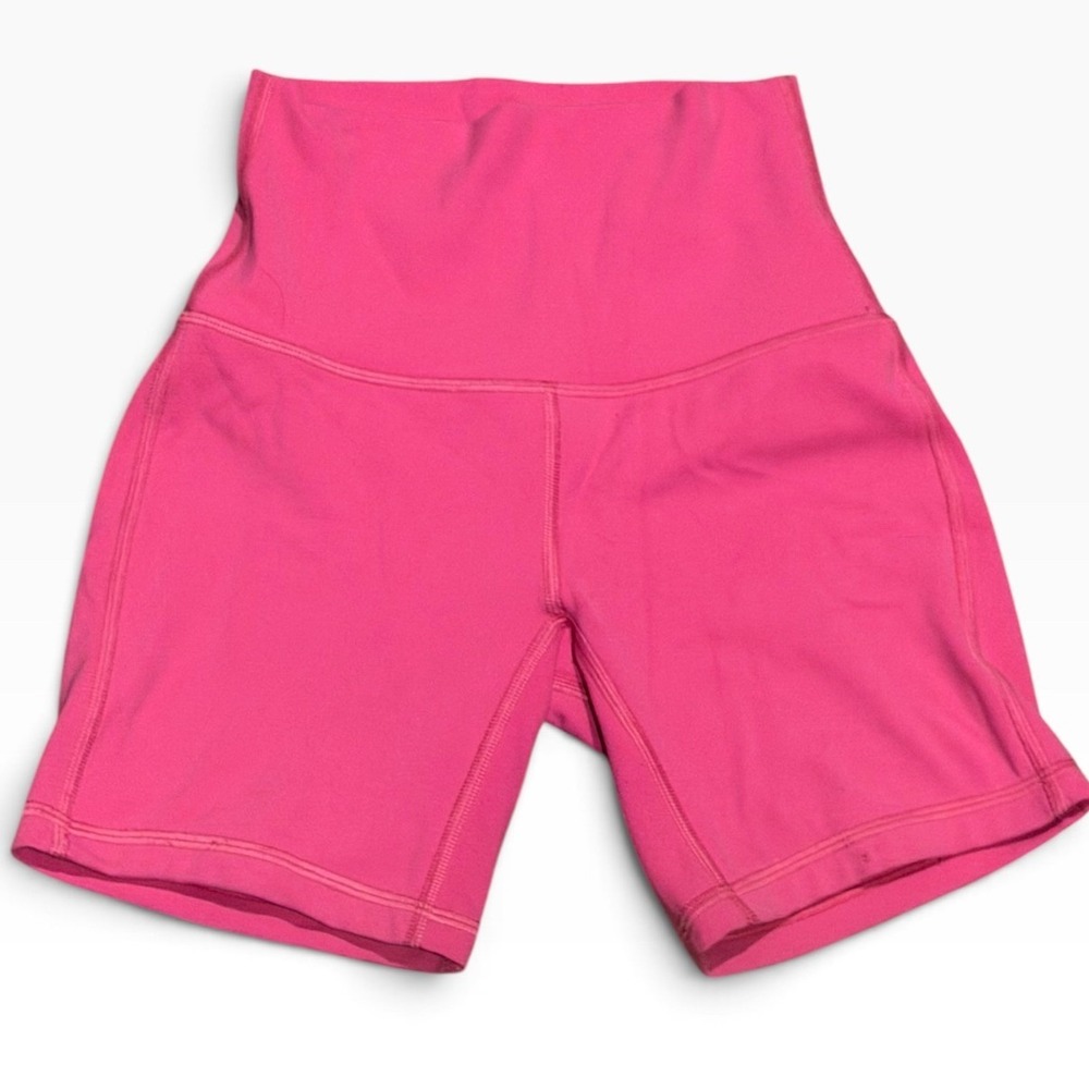 Lululemon Align High-Rise Biker Yoga Short 6" Lip Gloss Pink Nulu W7BRWS Size 0